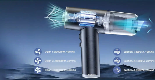 Portable 4-in-1 Air, Duster & Vacuum Cleaner: Boost Cleaning Efficiency