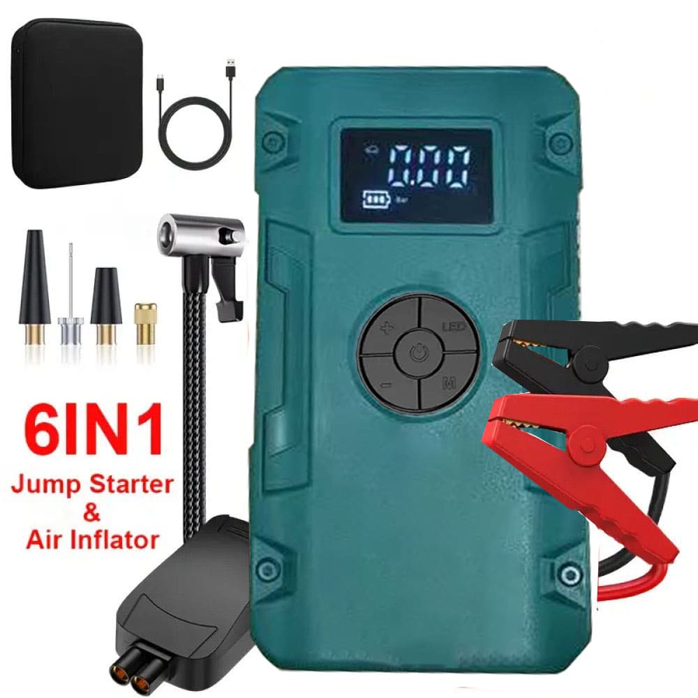 Dynara Jump Starter & Air Compressor Portable – 5000A Peak Power
