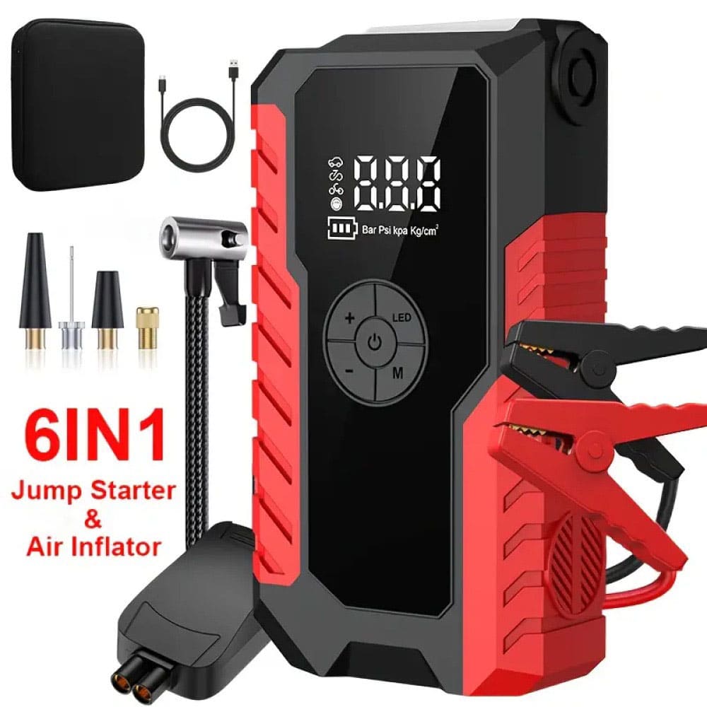 Dynara Jump Starter & Air Compressor Portable – 5000A Peak Power