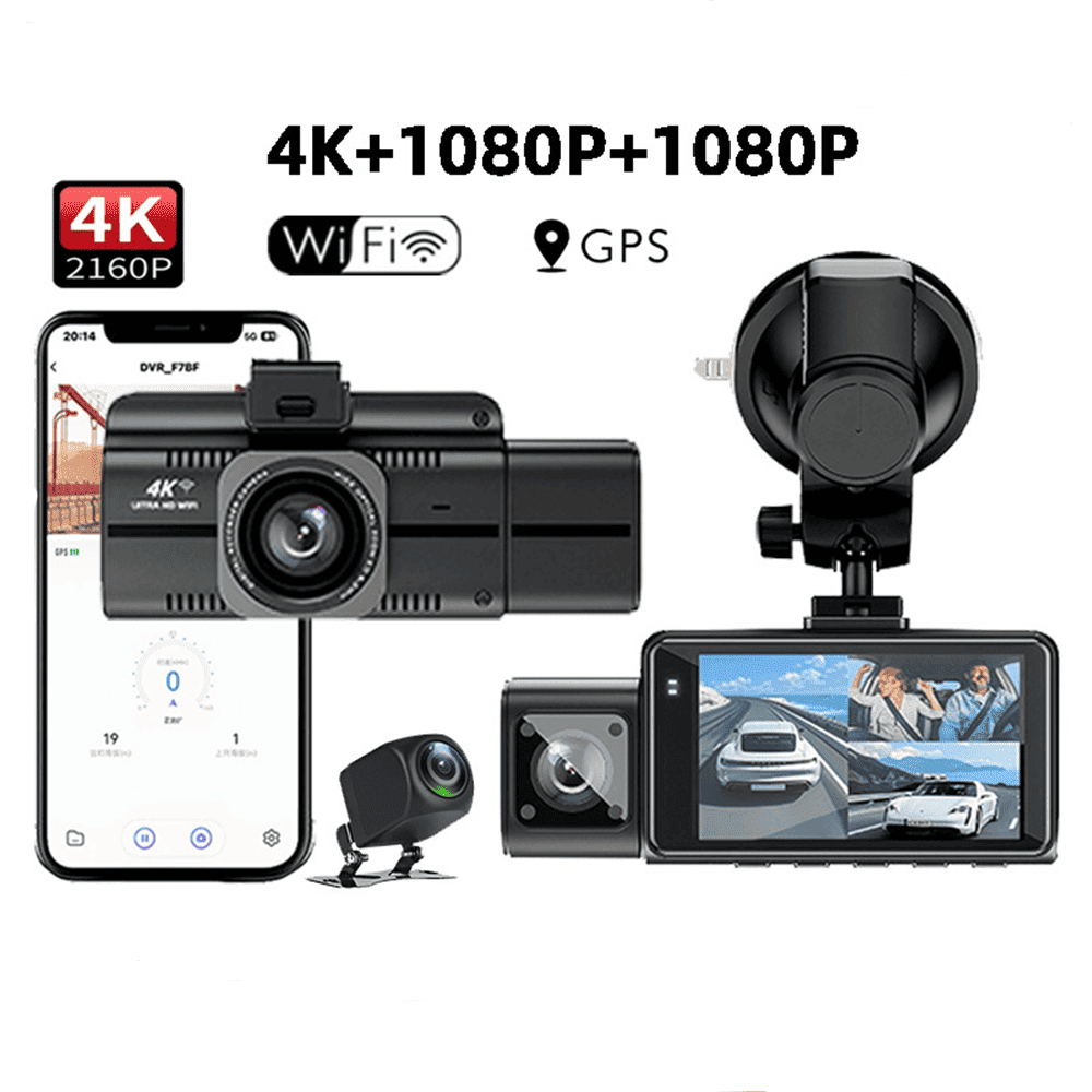 4K Night Vision Dash Cam with Parking Mode – Easy Installation