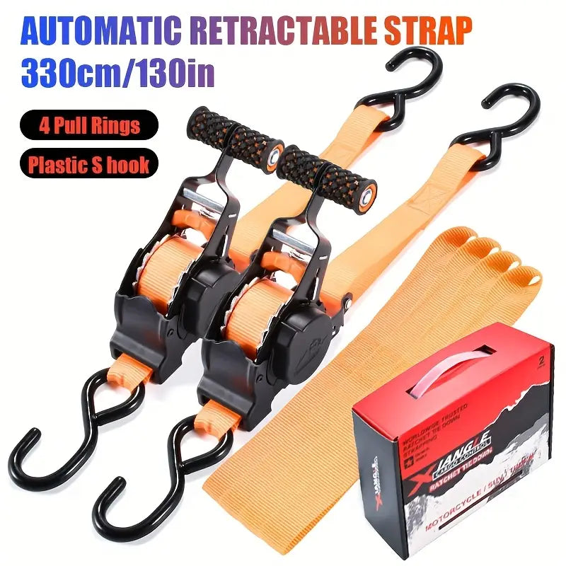 Dynara Retractable Ratchet Strap – Durable & Easy to Use Tie-Down