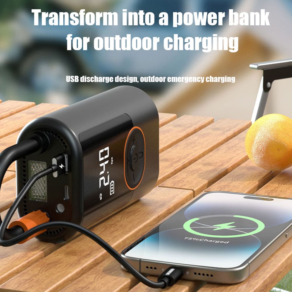 Dynara Tire Inflator & Air Pump – Portable, Fast Inflation & Power Bank