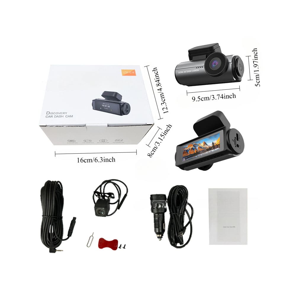 产品标题: Dynara 4K Dash Cam for Car – Night Vision, 4K Resolution