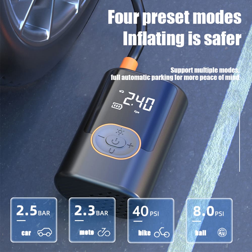 Dynara Tire Inflator & Air Pump – Portable, Fast Inflation & Power Bank