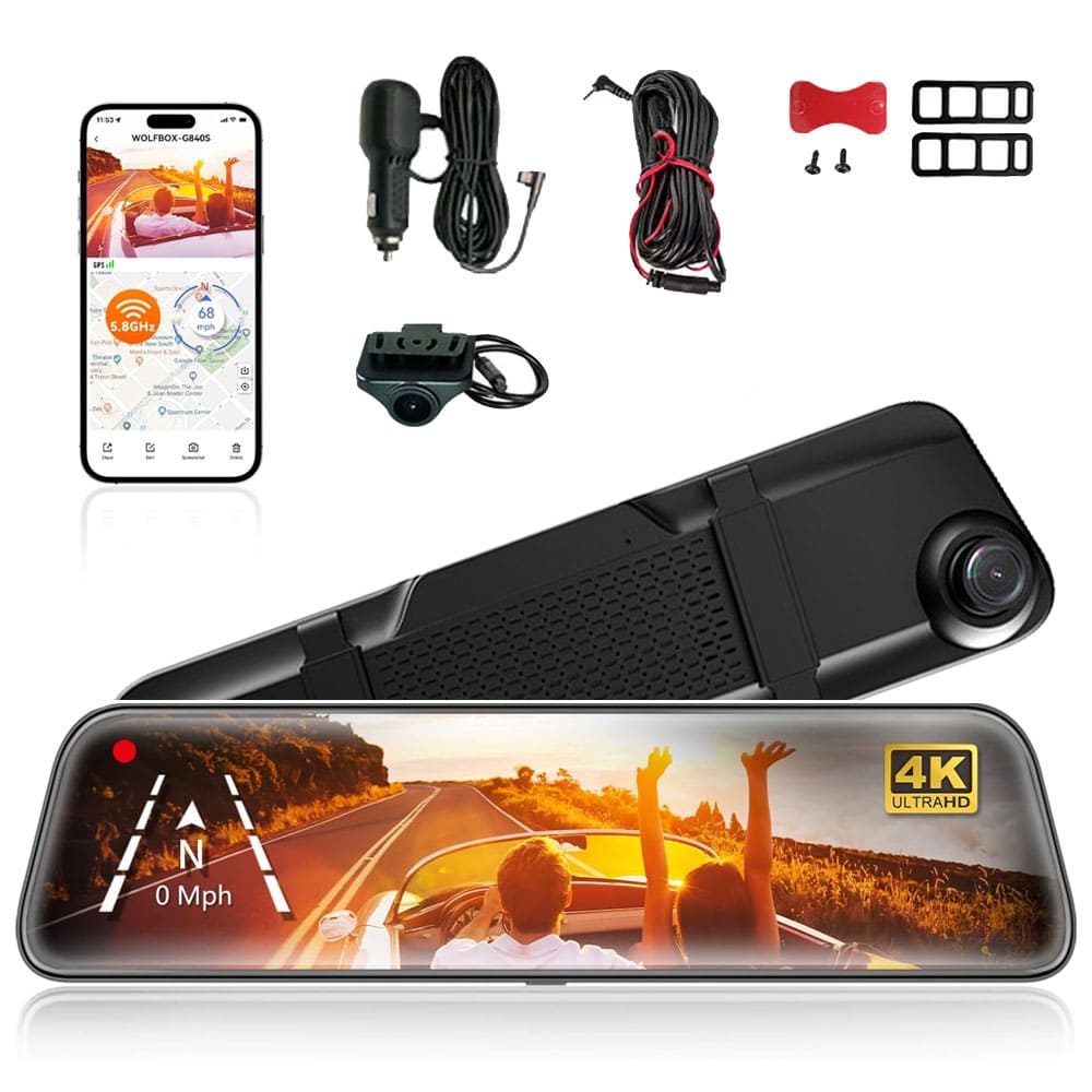 Dynara Best Dash Cam 2025 – 4K, Night Vision & GPS for Car Security