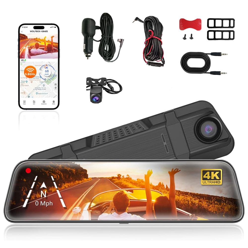 Dynara Best Dash Cam 2025 – 4K, Night Vision & GPS for Car Security