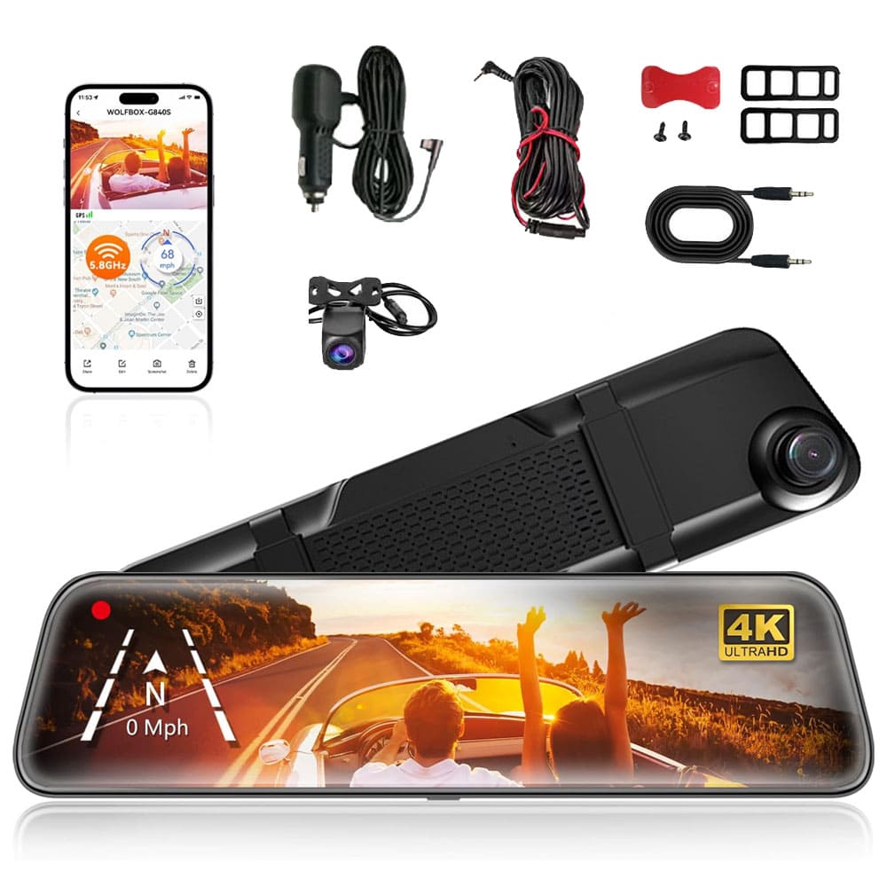 Dynara Best Dash Cam 2025 – 4K, Night Vision & GPS for Car Security