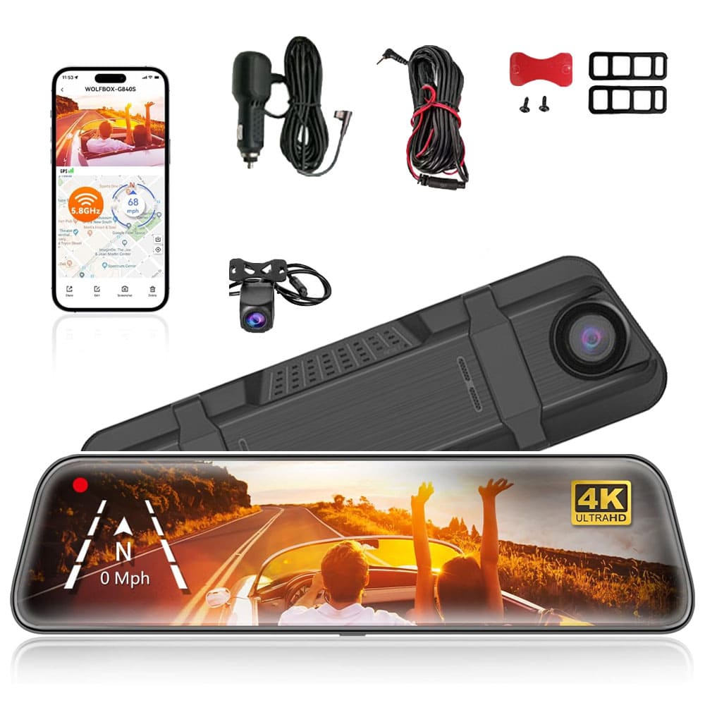 Dynara Best Dash Cam 2025 – 4K, Night Vision & GPS for Car Security