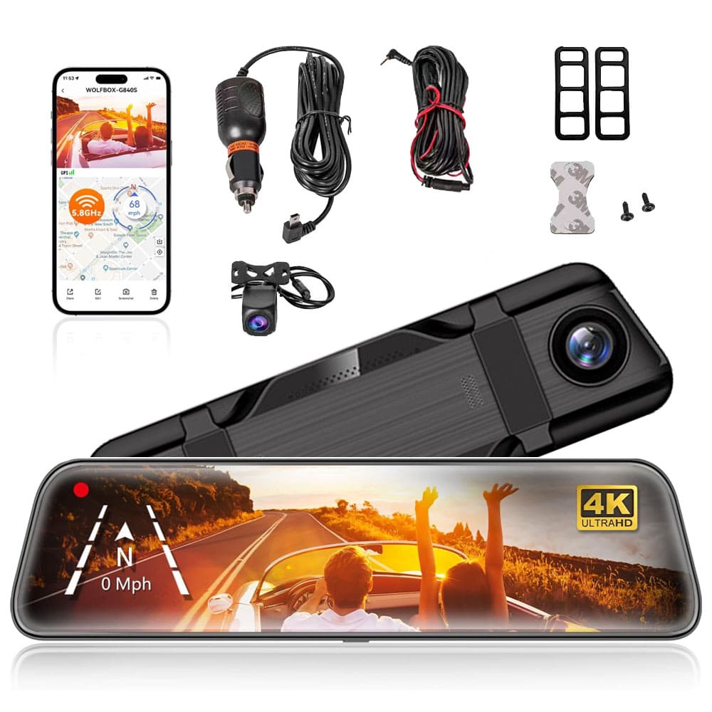 Dynara Best Dash Cam 2025 – 4K, Night Vision & GPS for Car Security