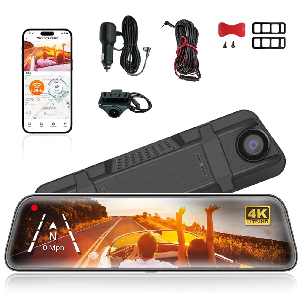 Dynara Best Dash Cam 2025 – 4K, Night Vision & GPS for Car Security