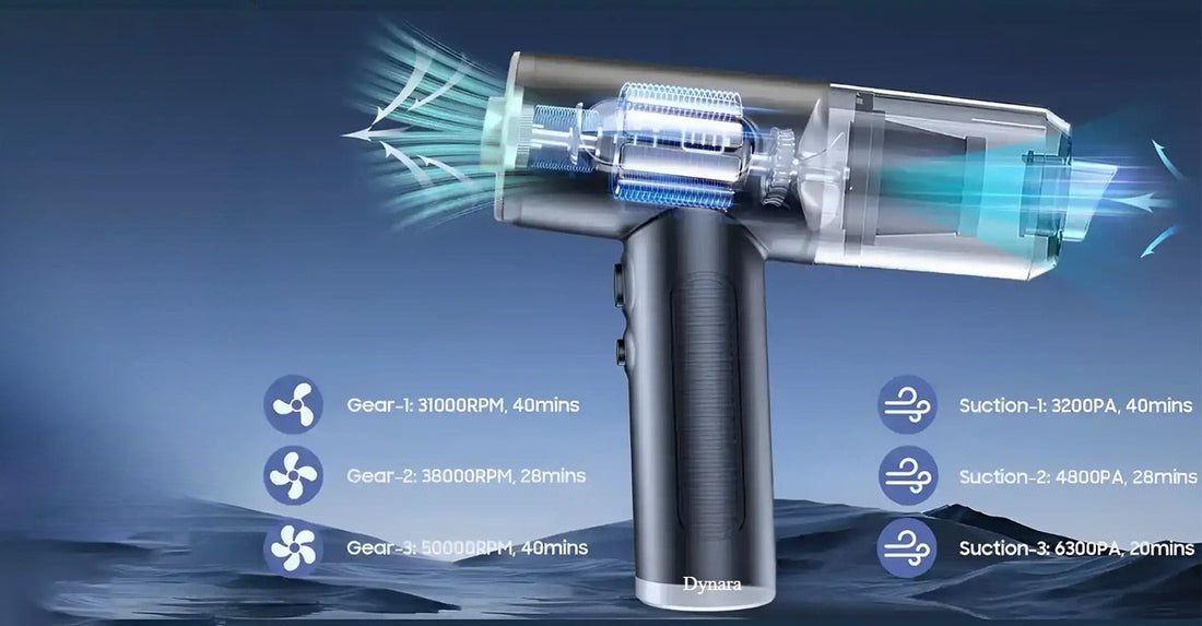 Portable 4-in-1 Air, Duster & Vacuum Cleaner: Boost Cleaning Efficiency