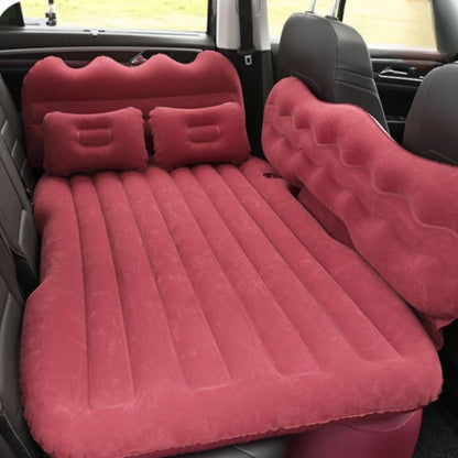 Car Inflatable Bed – Velvet Fabric & PVC Back, Comfortable and Convenient Car Mattress for Back Seat and Trunk