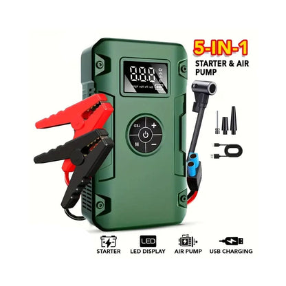 Dynara Jump Starter & Air Compressor Portable – 5000A Peak Power