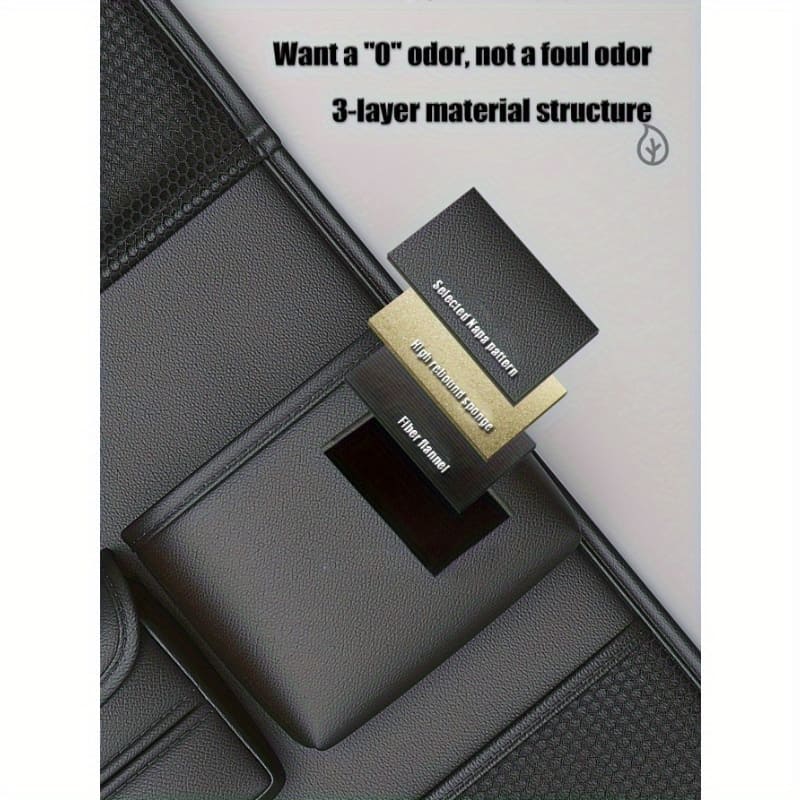 Leather Backseat Organizer for Car | Foldable Table Design, Enhance Your Car Space