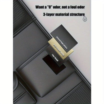 Leather Backseat Organizer for Car | Foldable Table Design, Enhance Your Car Space