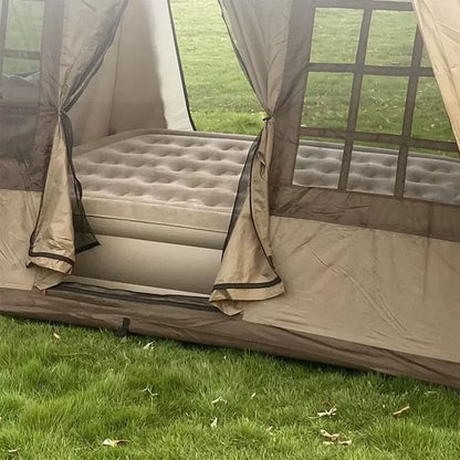 Twin Air Mattress with Built-In Pump – Inflatable Bed for Camping