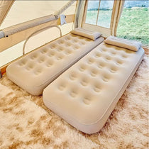 Inflatable Mattress Air Bed – Thick Honeycomb Column Design with Velvet Surface