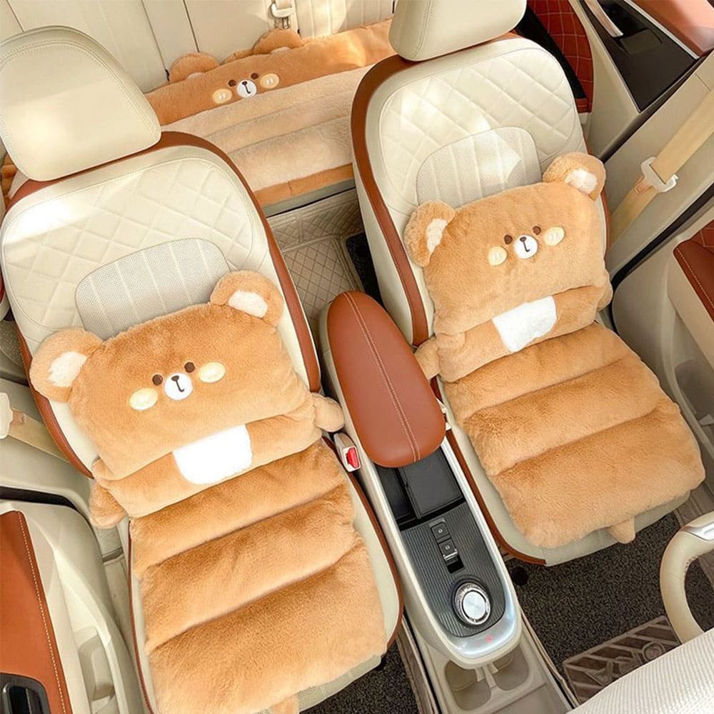 Plush Car Seat Cushions – Universal Fit for All Seasons