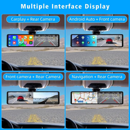 Streaming Media Night Vision Dash Cam | 4K Dual Lens Front and Rear Recording, ADAS, Vehicle Distance Detection, Wi-Fi Connectivity