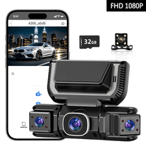 Dynara 4 Channel Dash Cam – 1080P Front Rear Left Right, IR Night Vision
