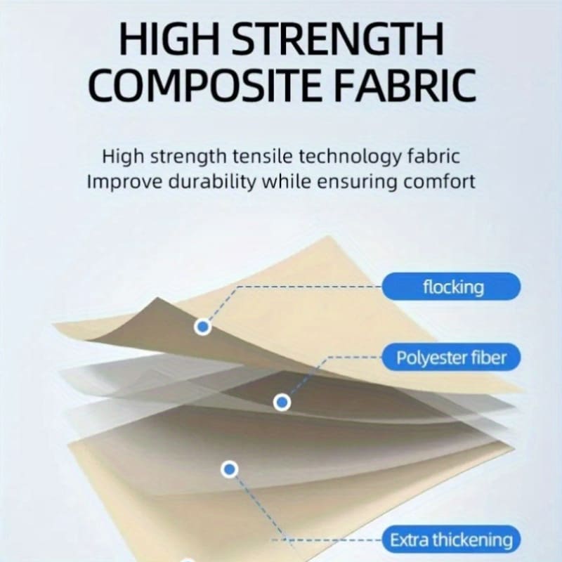 Car Inflatable Bed – Velvet Fabric & PVC Back, Comfortable and Convenient Car Mattress for Back Seat and Trunk