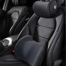 Dynara Lumbar & Headrest Car Pillow – Memory Foam for Comfort