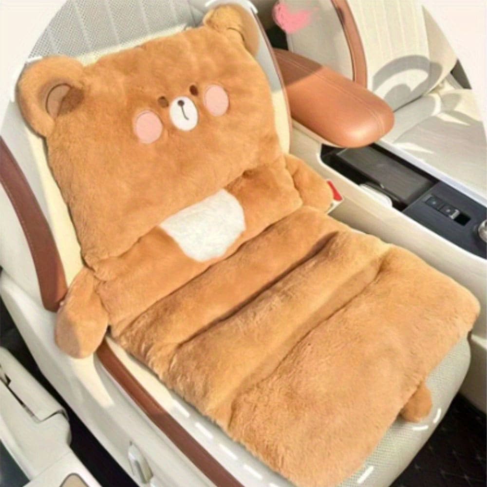 Plush Car Seat Cushions – Universal Fit for All Seasons
