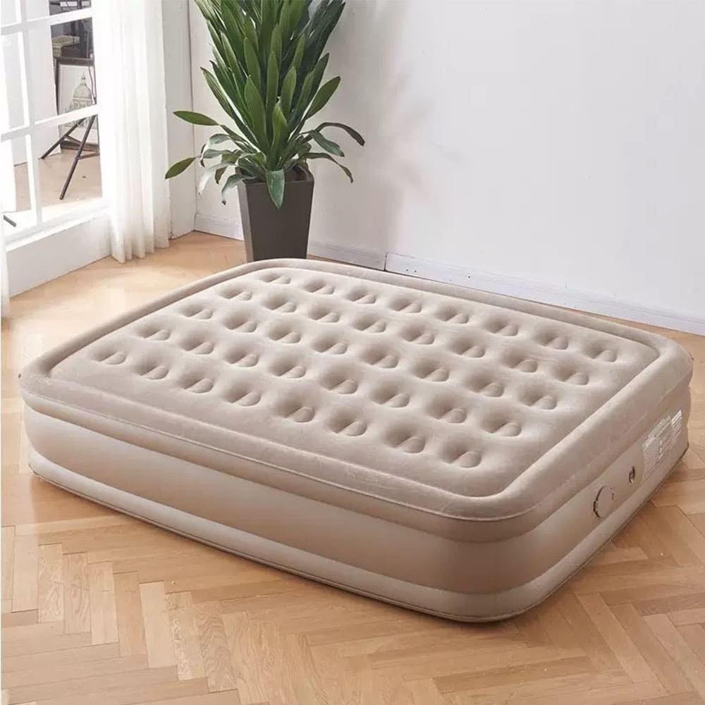 Twin Air Mattress with Built-In Pump – Inflatable Bed for Camping