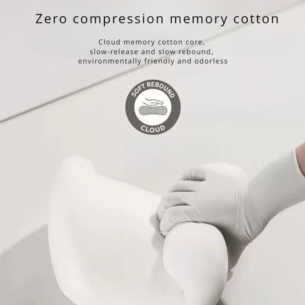 Memory Foam Car Pillow – Lumbar & Headrest Support Set