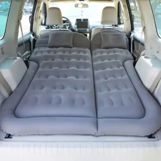 Car Trunk Inflatable Bed – Velvet Fabric & PVC Back, Comfortable and Convenient Car Mattress for Travel and Camping