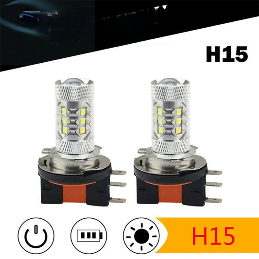 Dynara 2pcs H15 9600lm LED Headlight Bulbs for fog light | High-Brightness DRL Lamp