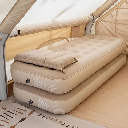 Inflatable Mattress Air Bed – Thick Honeycomb Column Design with Velvet Surface