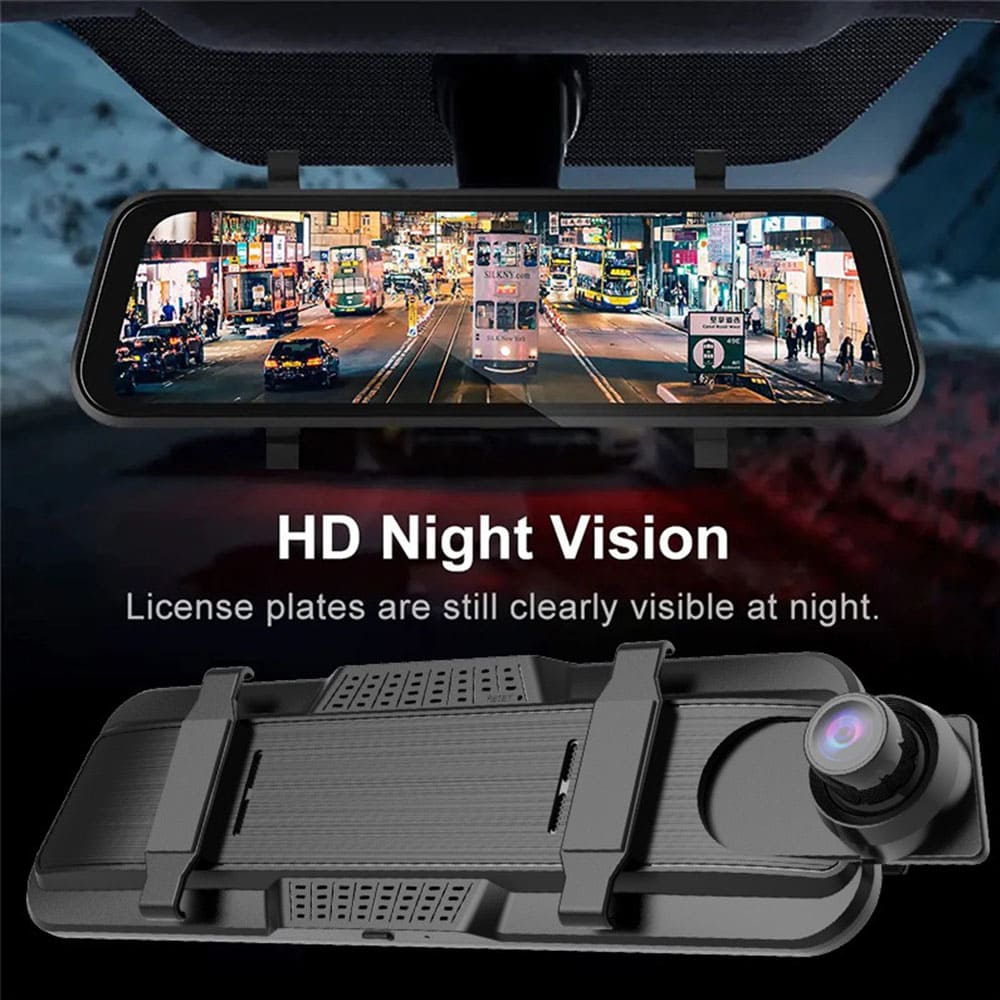 Streaming Media Rearview Mirror Dash Cam 4K – Universal Fit for All Cars