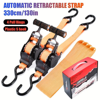 Dynara Retractable Ratchet Strap – Durable & Easy to Use Tie-Down
