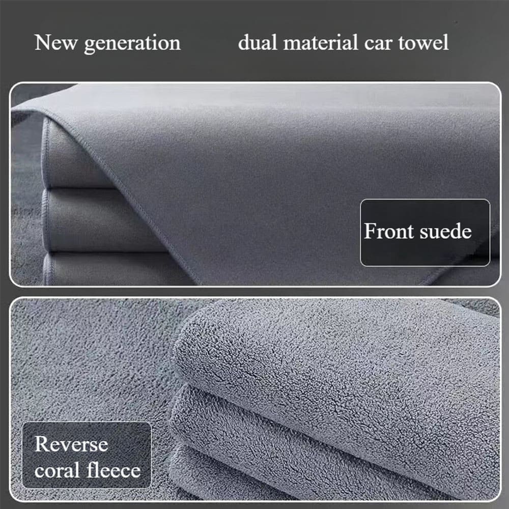 Car Wash Towels – Dual-Sided Microfiber Cleaning Cloth for Streak-Free Shine