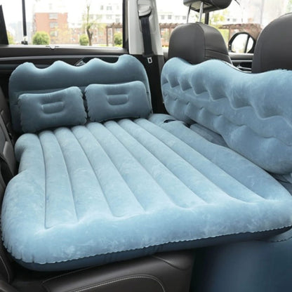 Car Inflatable Bed – Velvet Fabric & PVC Back, Comfortable and Convenient Car Mattress for Back Seat and Trunk