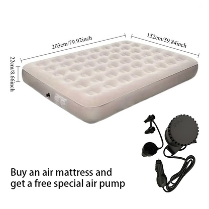Dynara Inflatable Mattress Air Bed – Honeycomb Velvet Design for Comfort