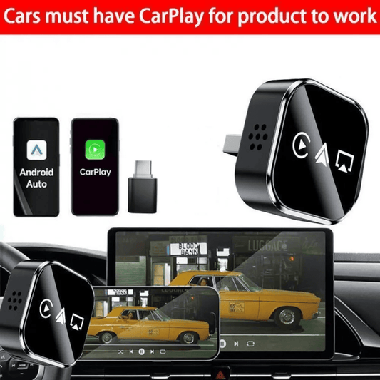 Dynara 3-in-1 wireless carplay adapter ultra plug and play