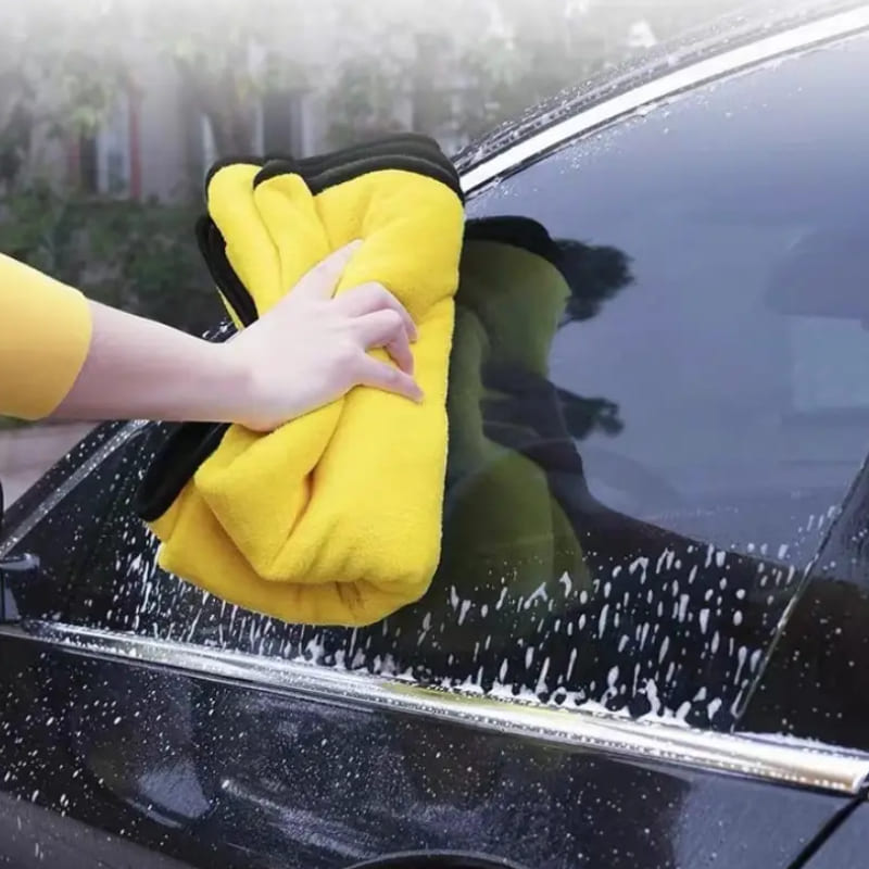 Coral Fleece Car Wash Towel, Super Absorbent, 100cm Long, Ideal for Car Cleaning and Maintenance