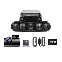 Dynara 5 Channel Dash Cam 360° View – Front, Rear, Inside, IR Night Vision, Parking Monitor