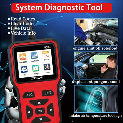 Dynara V500 OBD2 Scanner – Professional Code Reader & Automotive Diagnostic Tool