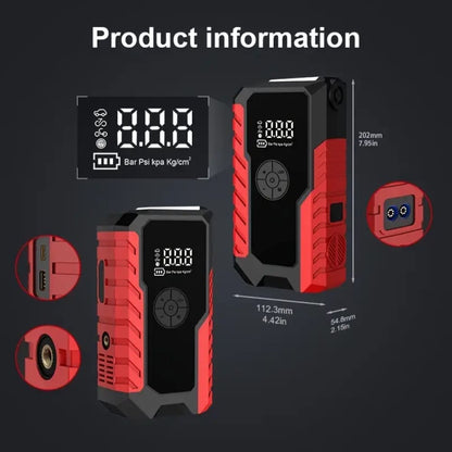 Dynara Jump Starter & Air Compressor Portable – 5000A Peak Power