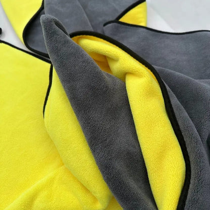 Coral Fleece Car Wash Towel, Super Absorbent, 100cm Long, Ideal for Car Cleaning and Maintenance