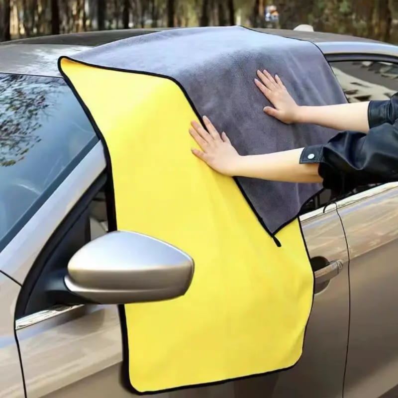 Coral Fleece Car Wash Towel, Super Absorbent, 100cm Long, Ideal for Car Cleaning and Maintenance